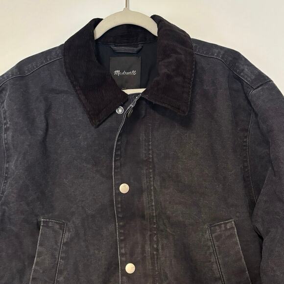 NWT Madewell Insulated Workwear Jacket In Night Vision Size Large - Picture 5 of 10